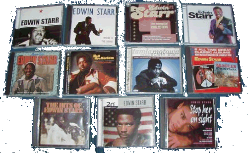 a selection of Edwin's CDs